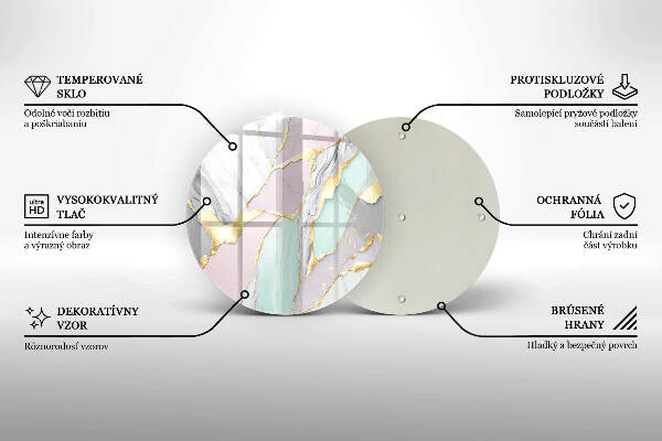Grabkerzen Unterlage Pastellfarbener Marmor