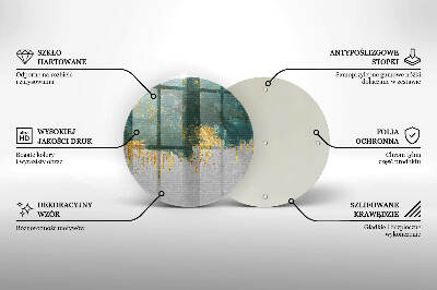 Grabkerzen Unterlage Abstraktion mit Gold