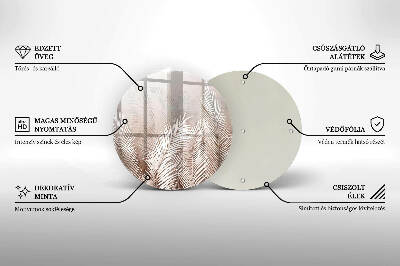 Unterlage für Kerzen Boho-Laubvegetation