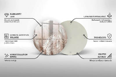 Unterlage für Kerzen Boho-Laubvegetation