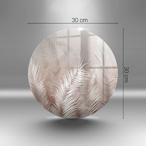 Unterlage für Kerzen Boho-Laubvegetation