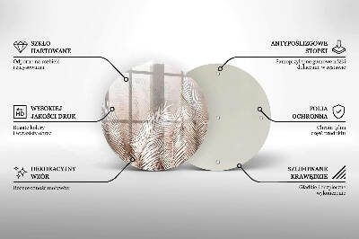 Unterlage für Kerzen Boho-Laubvegetation