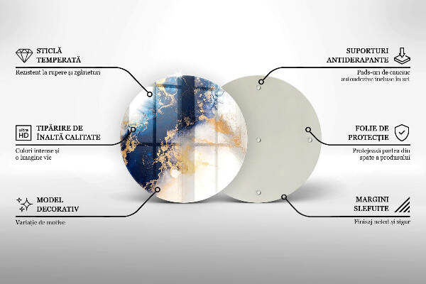 Grabkerzen Unterlage Abstraktion mit Blau