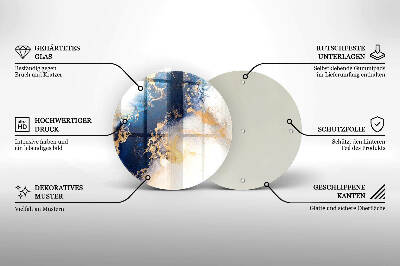 Grabkerzen Unterlage Abstraktion mit Blau