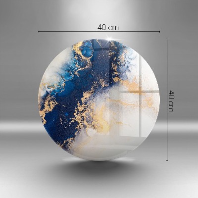 Grabkerzen Unterlage Abstraktion mit Blau