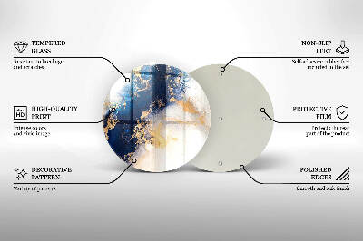 Grabkerzen Unterlage Abstraktion mit Blau