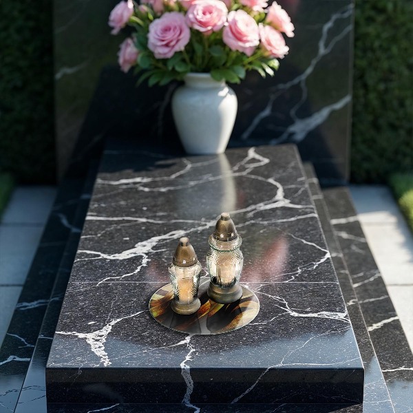 Grabkerzen Unterlage Elegante Abstraktion