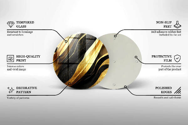 Grabkerzen Unterlage Elegante Abstraktion