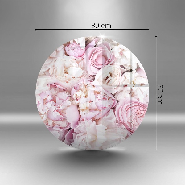 Unterlage für Kerzen Pfingstrosenstrauß