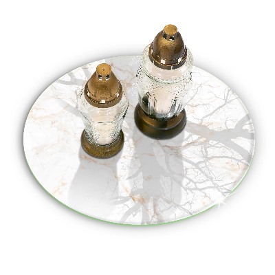 Unterlage für Kerzen Eleganter Marmorstein