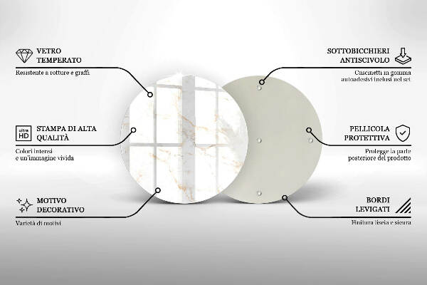 Unterlage für Kerzen Eleganter Marmorstein