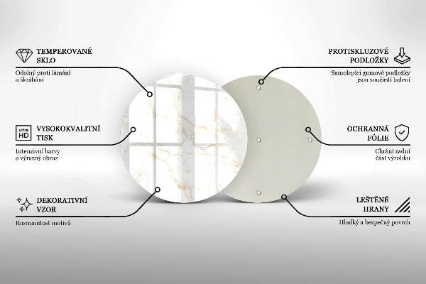 Unterlage für Kerzen Eleganter Marmorstein