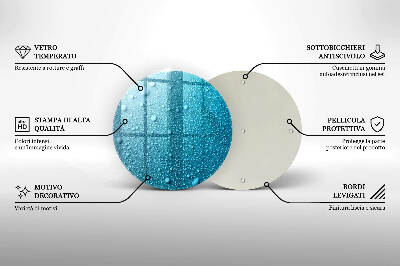 Grabkerzen Unterlage Wassertropfen