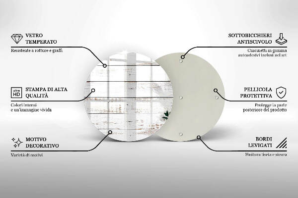 Unterlage für Kerzen Alte Bretter und Blätter