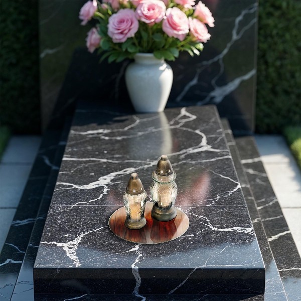 Grabkerzen Unterlage Holzbretter