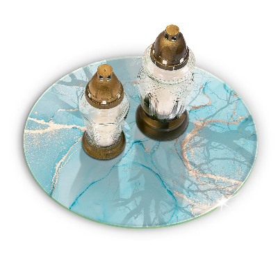 Grabkerzen Unterlage Abstrakter Stein