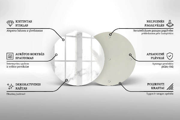 Unterlage für Kerzen Moderner Marmor