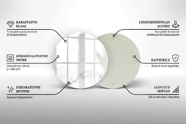 Unterlage für Kerzen Moderner Marmor
