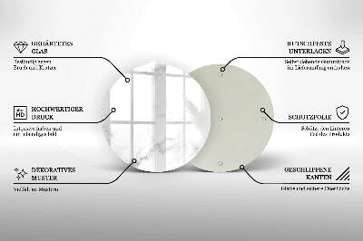 Unterlage für Kerzen Moderner Marmor