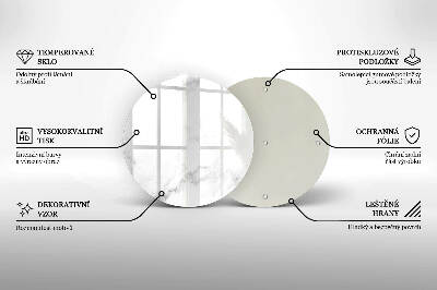 Unterlage für Kerzen Moderner Marmor
