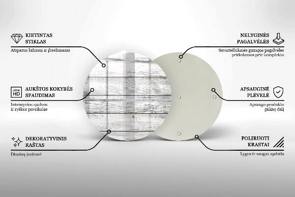 Grabkerzen Unterlage Helle Holzbretter