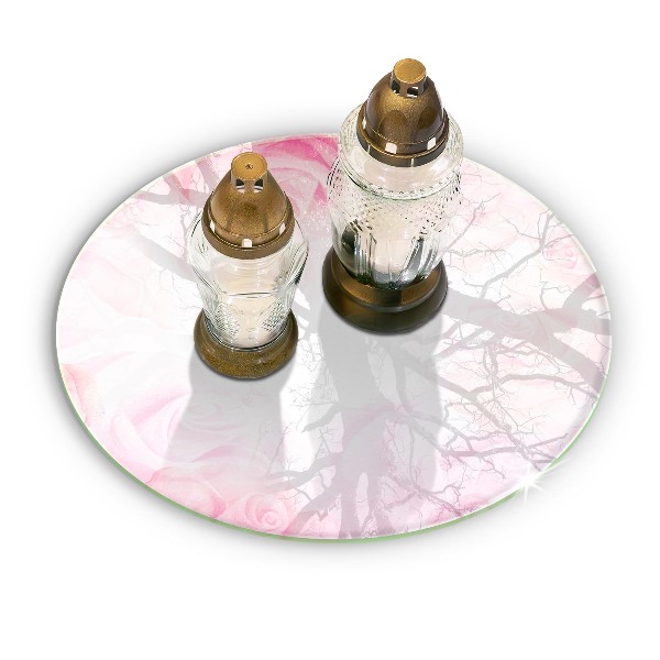 Unterlage für Kerzen Hintergrund mit zarten Rosen