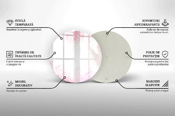 Unterlage für Kerzen Hintergrund mit zarten Rosen