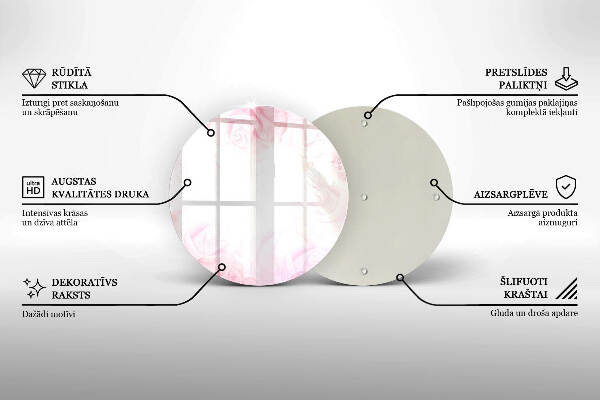 Unterlage für Kerzen Hintergrund mit zarten Rosen