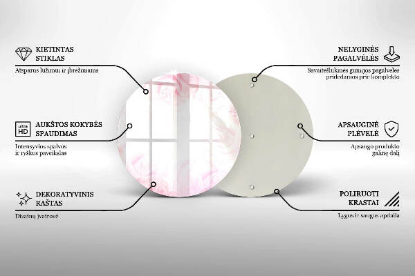 Unterlage für Kerzen Hintergrund mit zarten Rosen