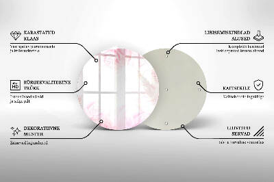 Unterlage für Kerzen Hintergrund mit zarten Rosen