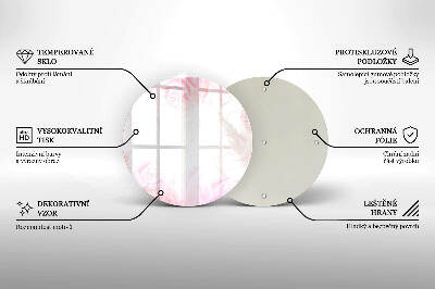 Unterlage für Kerzen Hintergrund mit zarten Rosen