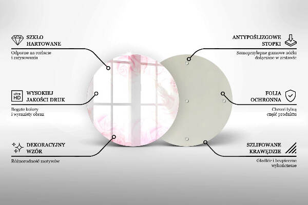 Unterlage für Kerzen Hintergrund mit zarten Rosen