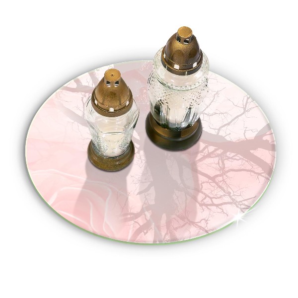 Grabkerzen Unterlage Hintergrund mit pastellfarbenen Rosen