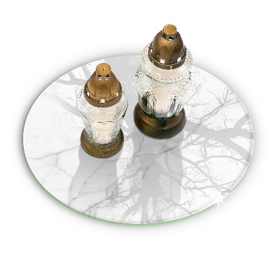 Unterlage für Kerzen Marmorstein-Hintergrund