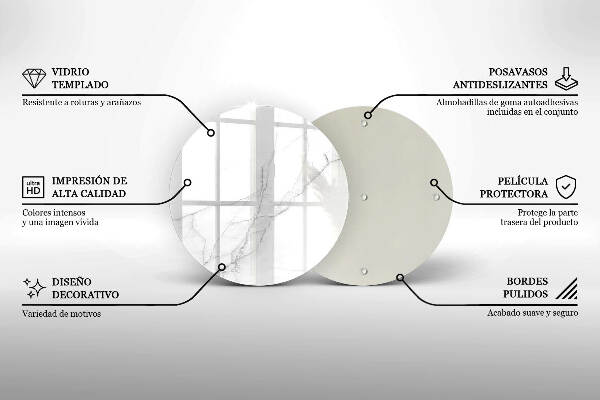 Unterlage für Kerzen Marmorstein-Hintergrund