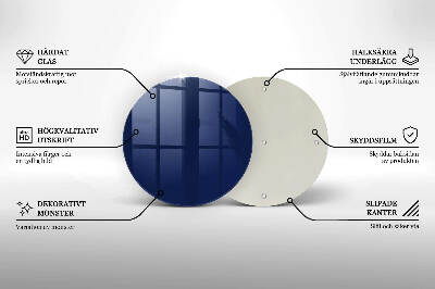 Unterlage für Kerzen Blaue Farbe