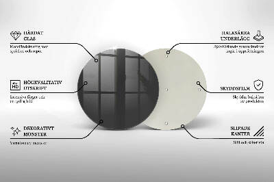 Unterlage für Kerzen Grau
