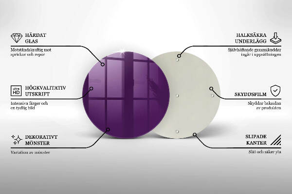 Grabkerzen Unterlage Violett