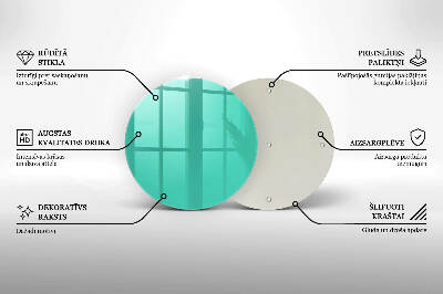 Unterlage für Kerzen Grüne Farbe
