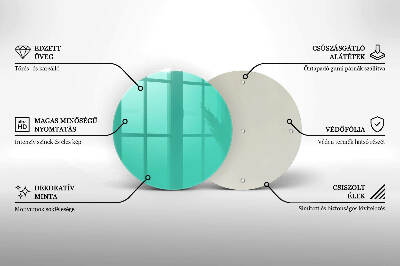 Unterlage für Kerzen Grüne Farbe