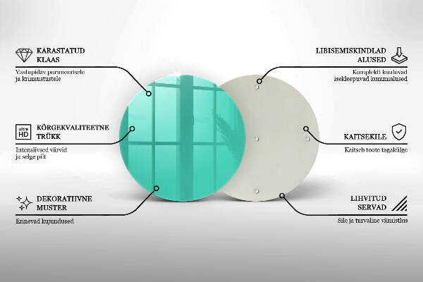 Unterlage für Kerzen Grüne Farbe