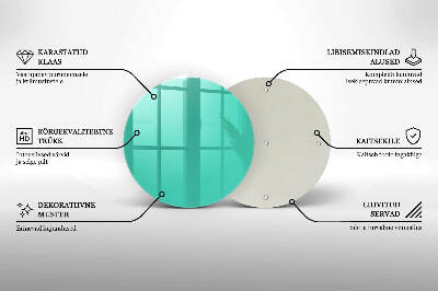 Unterlage für Kerzen Grüne Farbe