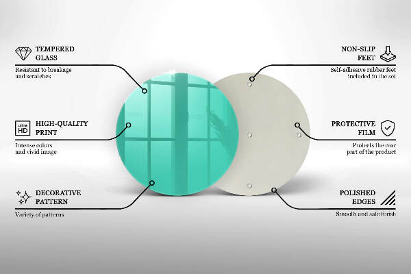 Unterlage für Kerzen Grüne Farbe