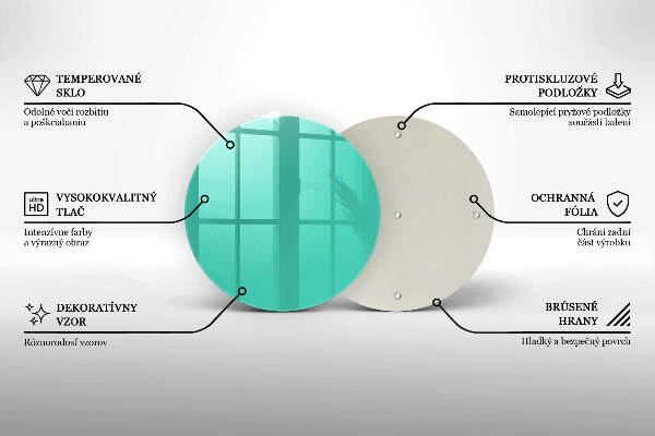 Unterlage für Kerzen Grüne Farbe