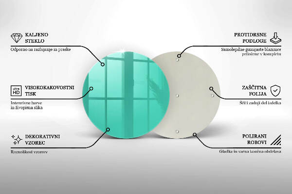 Unterlage für Kerzen Grüne Farbe