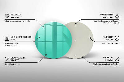 Unterlage für Kerzen Grüne Farbe