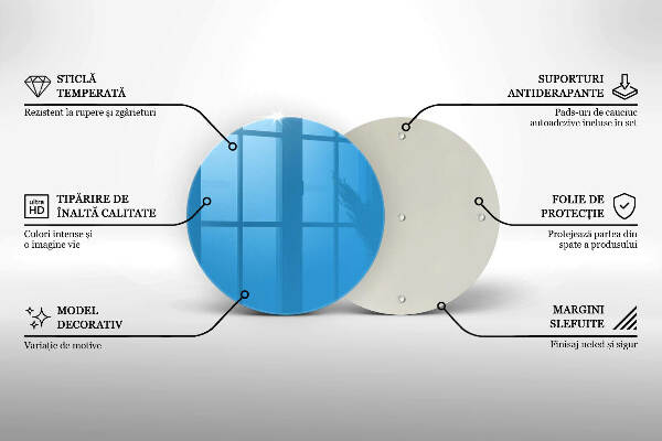 Grabkerzen Unterlage Blaue Farbe