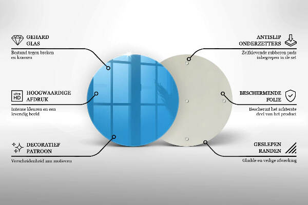 Grabkerzen Unterlage Blaue Farbe