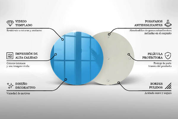 Grabkerzen Unterlage Blaue Farbe