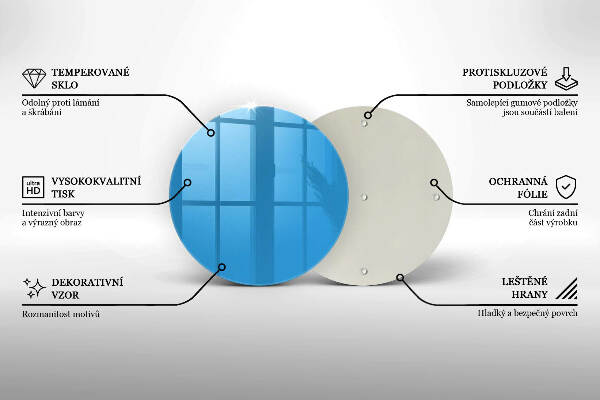 Grabkerzen Unterlage Blaue Farbe